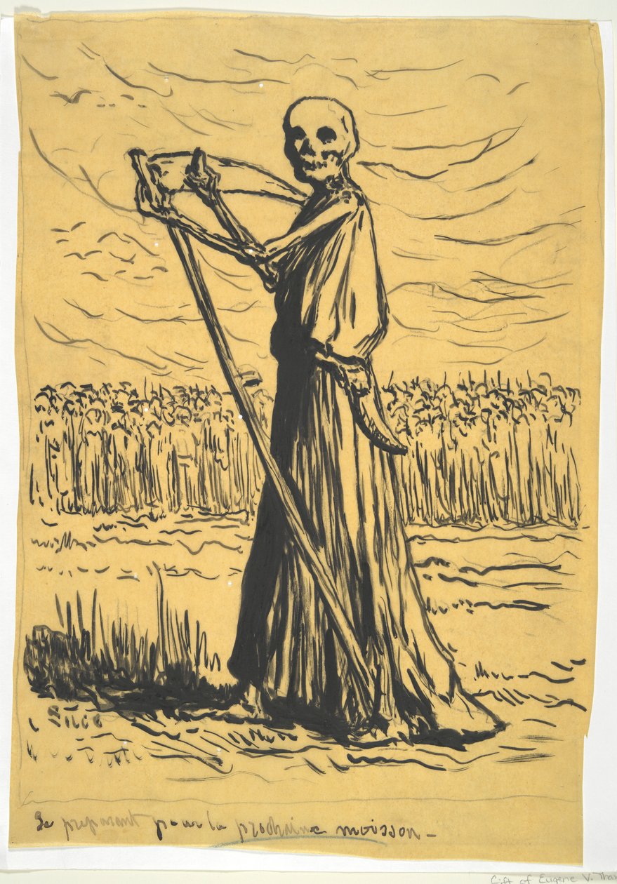 A morte como ceifeiro de Maximilien Luce