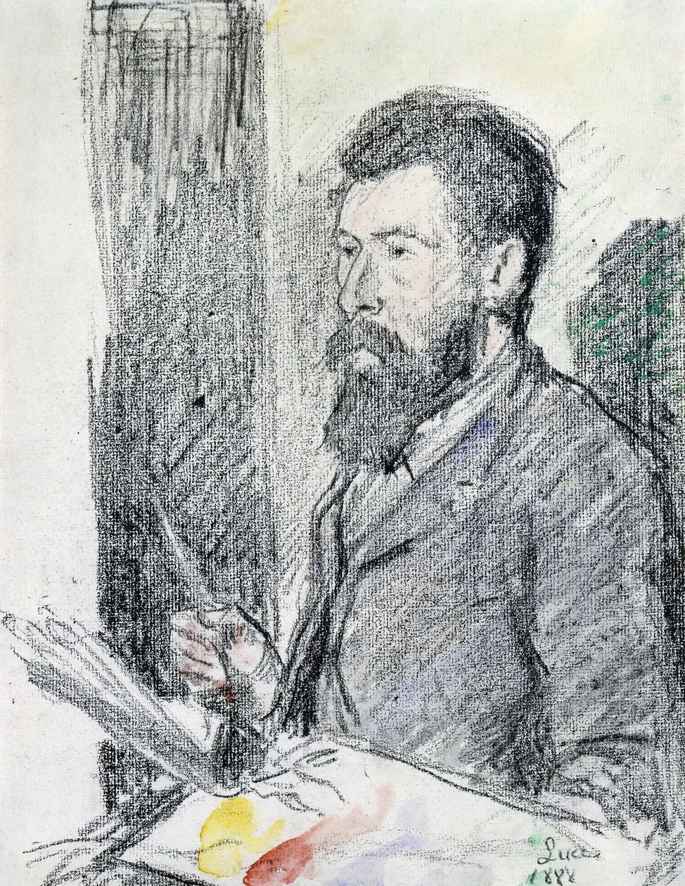 Retrato de Georges Seurat de Maximilien Luce
