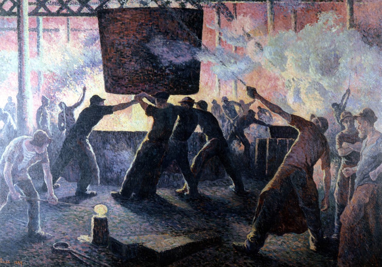 A Fundição por Maximilian de Maximilien Luce