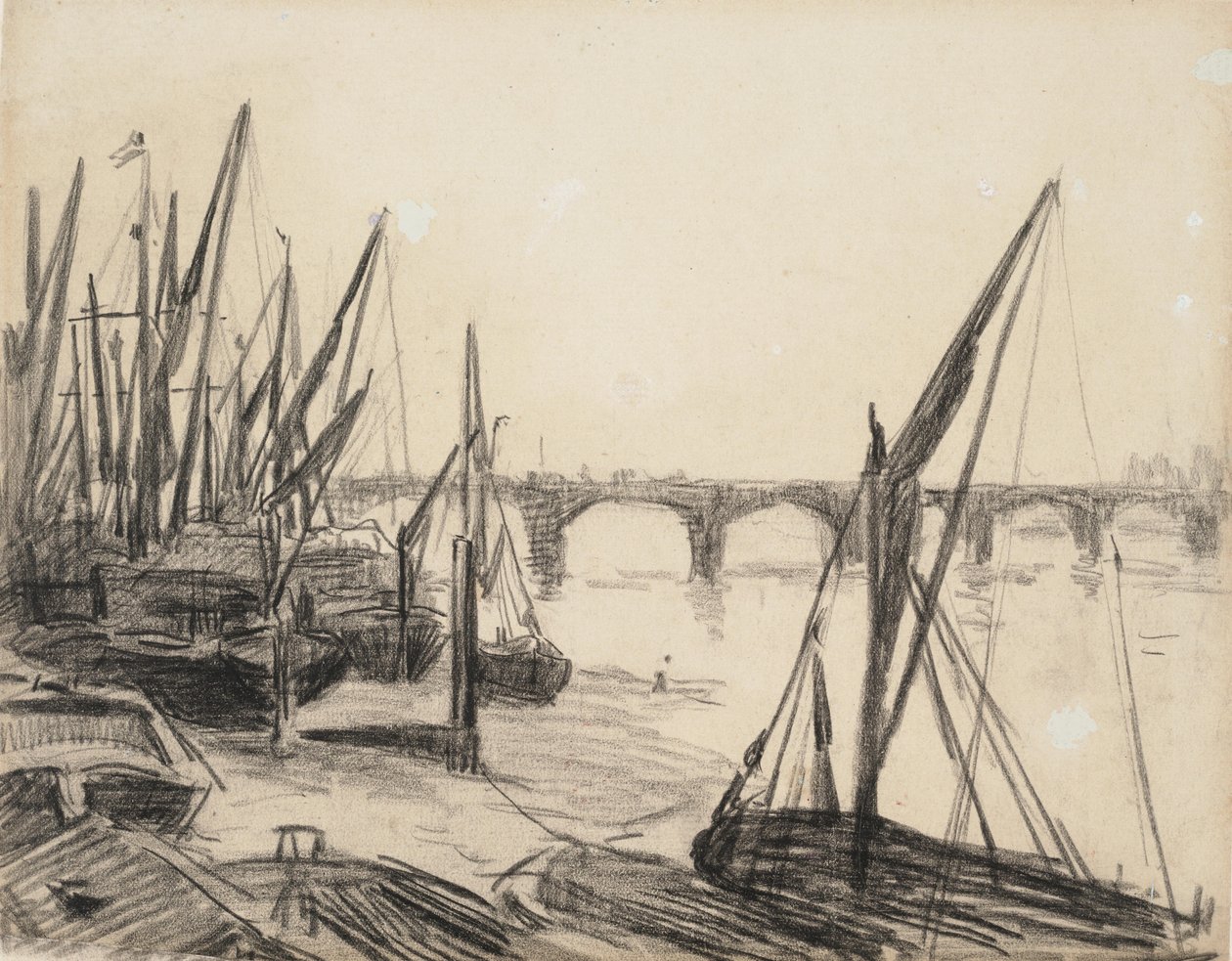 O Tamisa na Ponte Vauxhall de Maximilien Luce