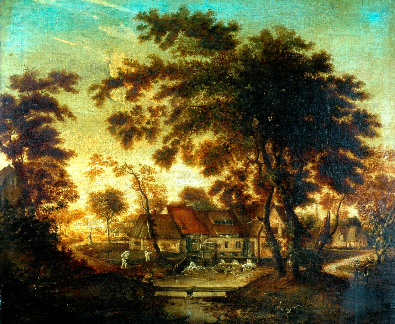 O moinho de água de Meindert Hobbema
