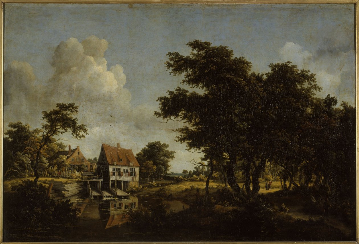 Os Moinhos, entre 1664 e 1668 (óleo) de Meindert Hobbema
