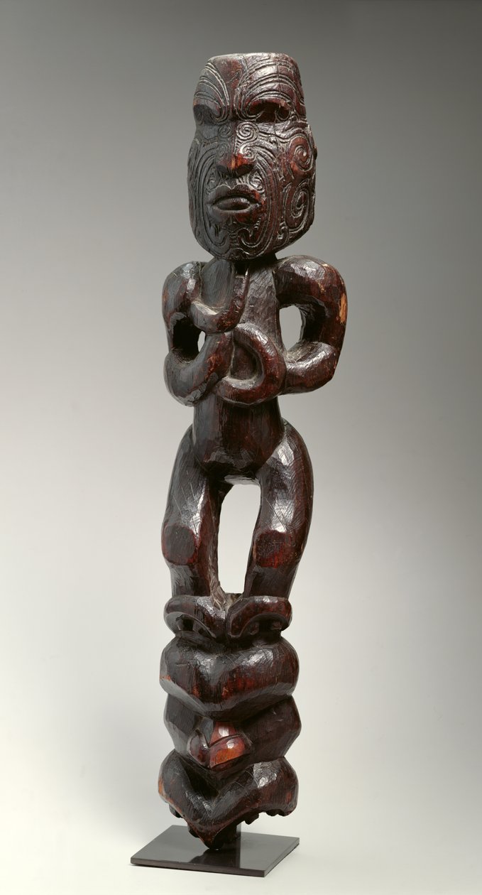 Figura em pé (madeira) de Melanesian