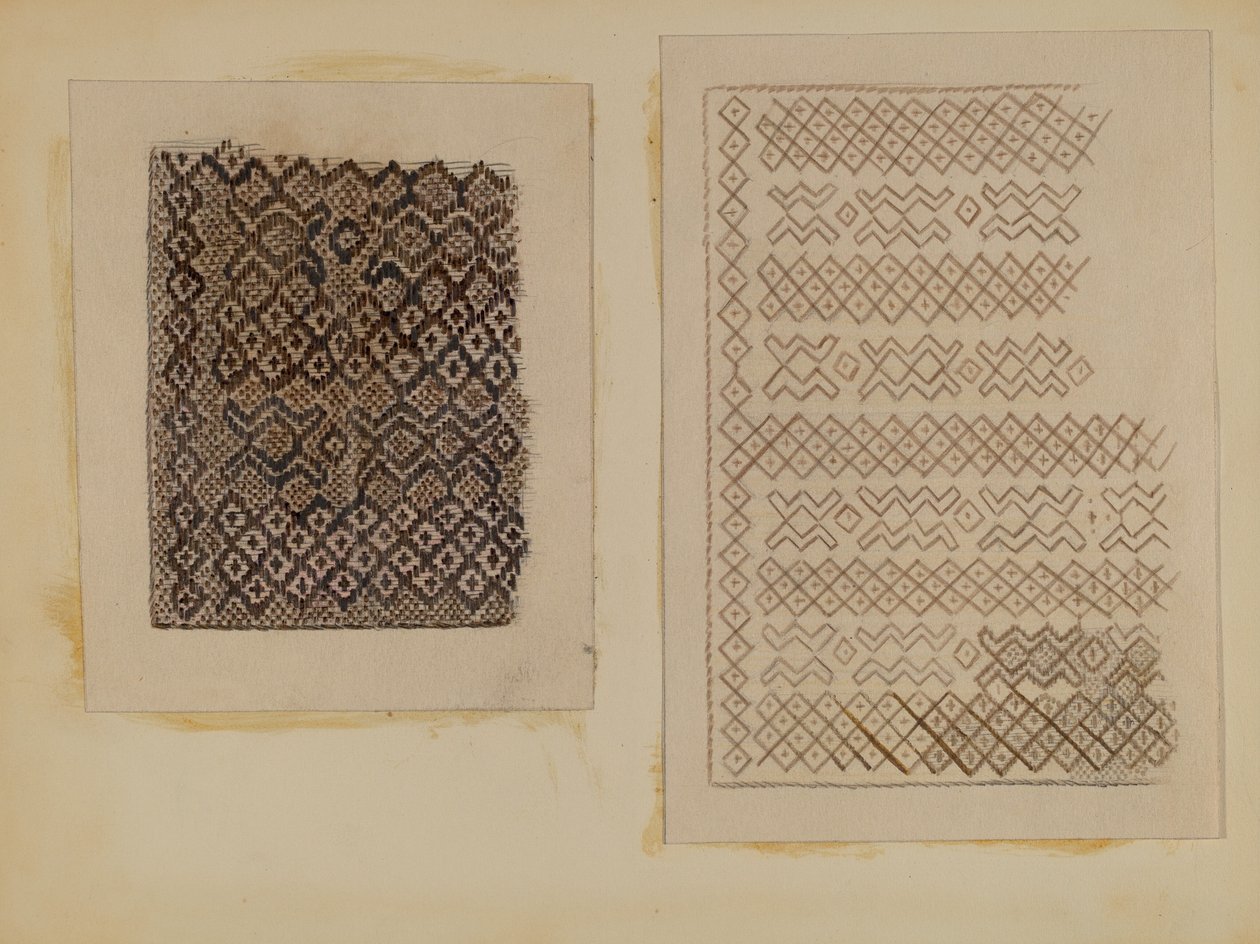 Material tecido de rabos de gato, c. 1935. de Melita Hofmann