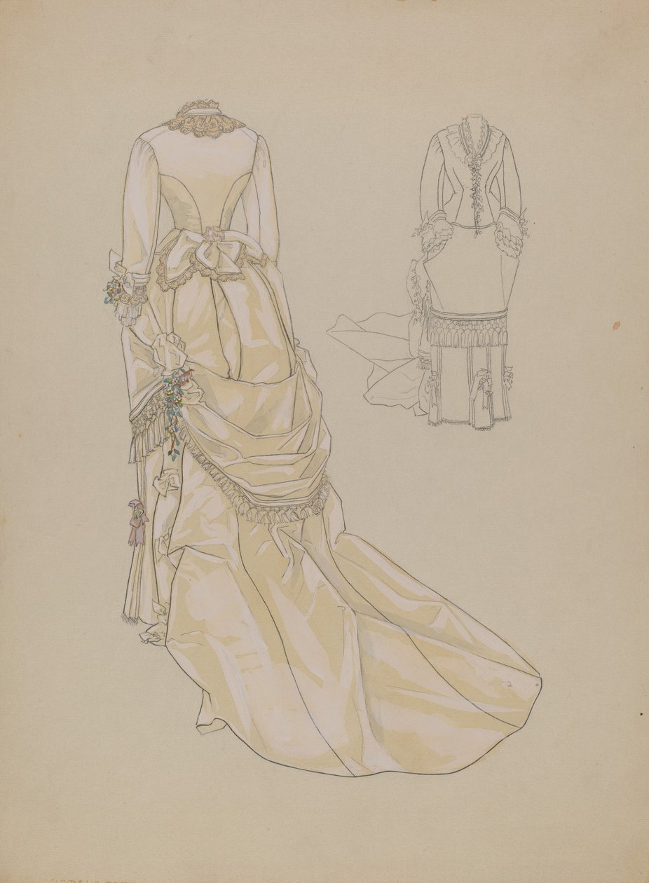 Vestido de noiva, c. 1936. de Melita Hofmann