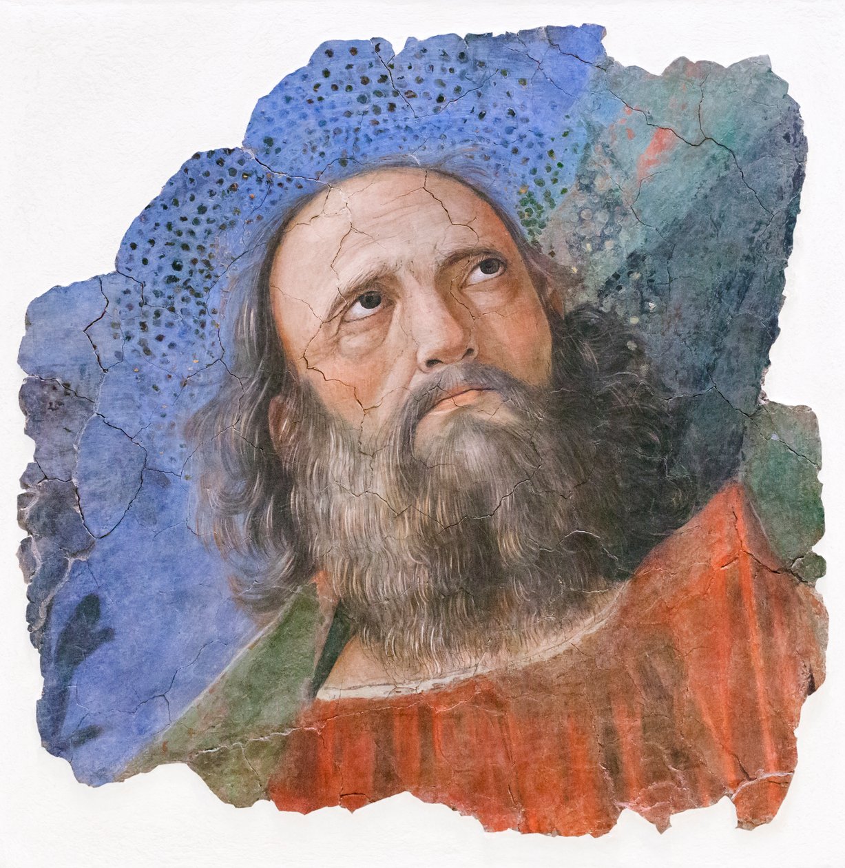Cabeça do Apostolo, por volta de 1480 (fresco) de Melozzo da Forli