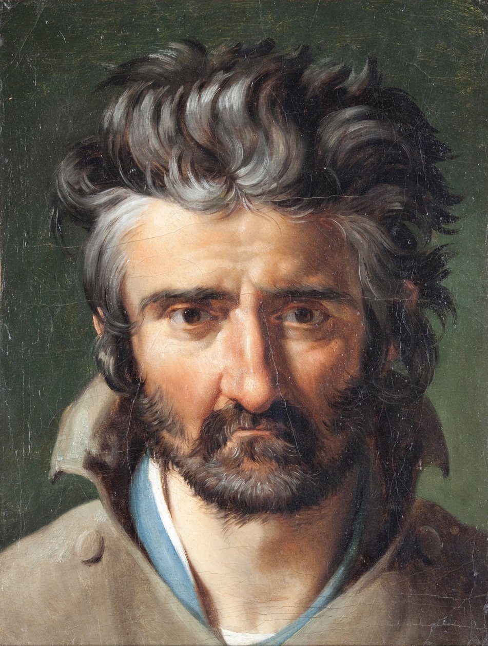 Cabeça de um homem de Merry Joseph Blondel