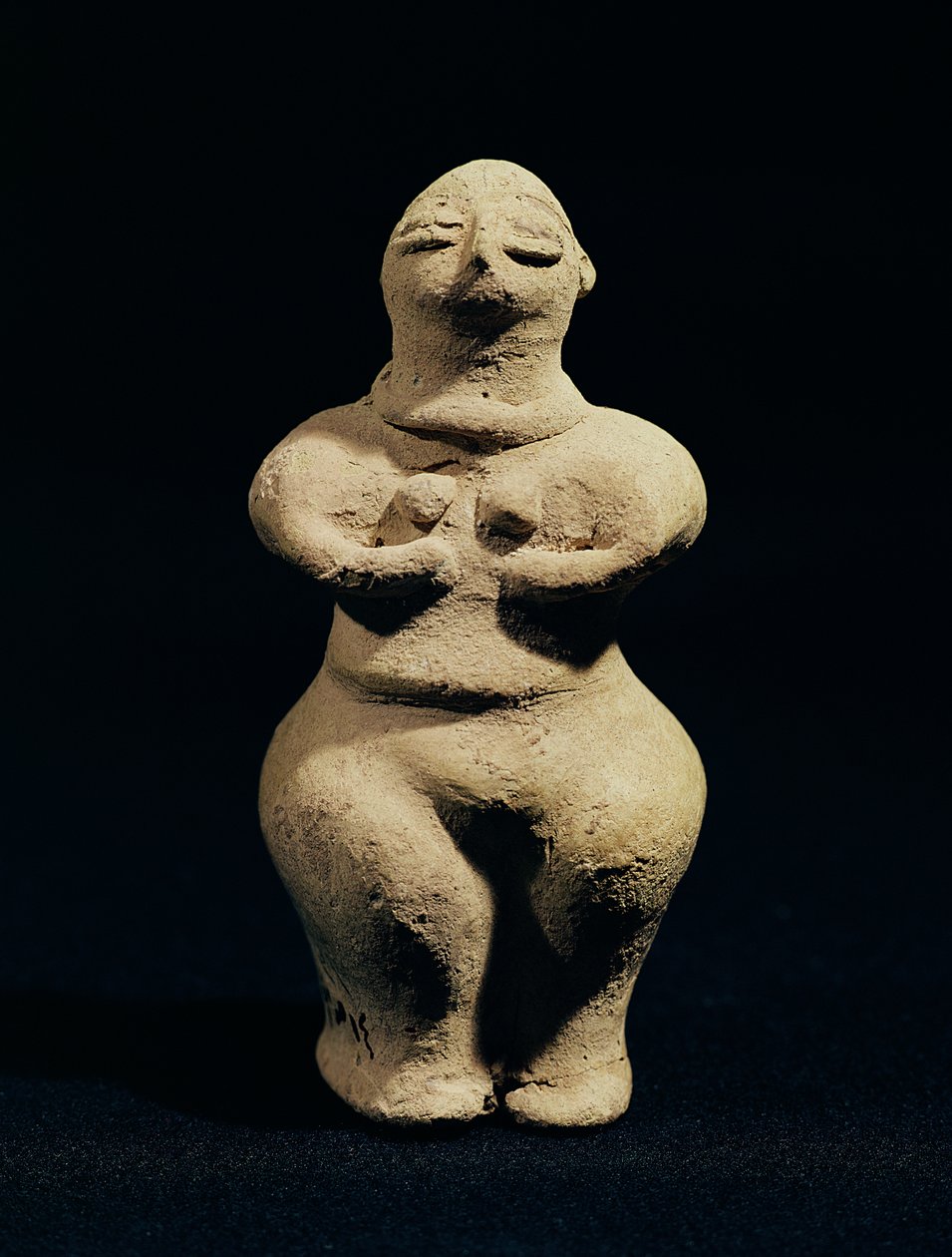 Estátua de uma deusa, 6º milênio aC (terracota) de Mesopotamian
