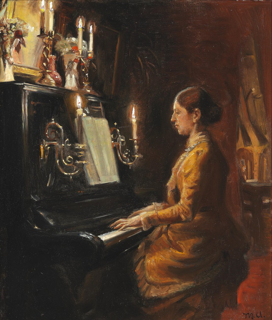 Anna ao piano. de Michael Peter Ancher