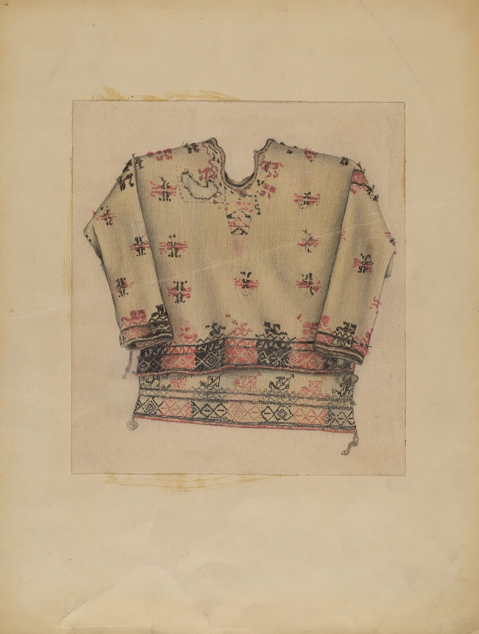 vestido de mulher bordado de Michael Trekur