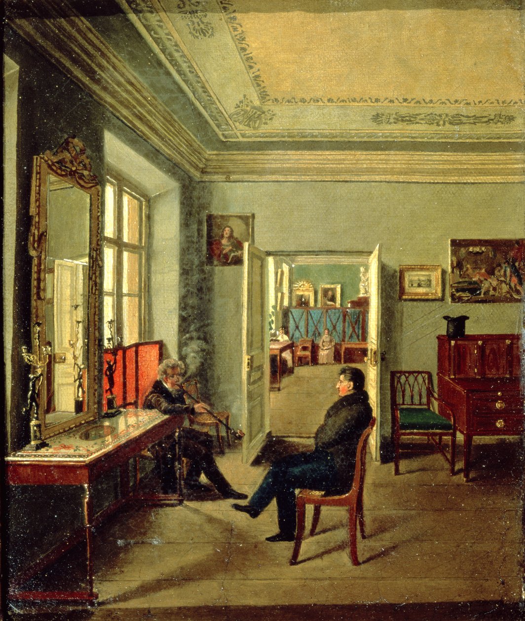Na sala, 1834 de Michail Fyodorovich Davydov