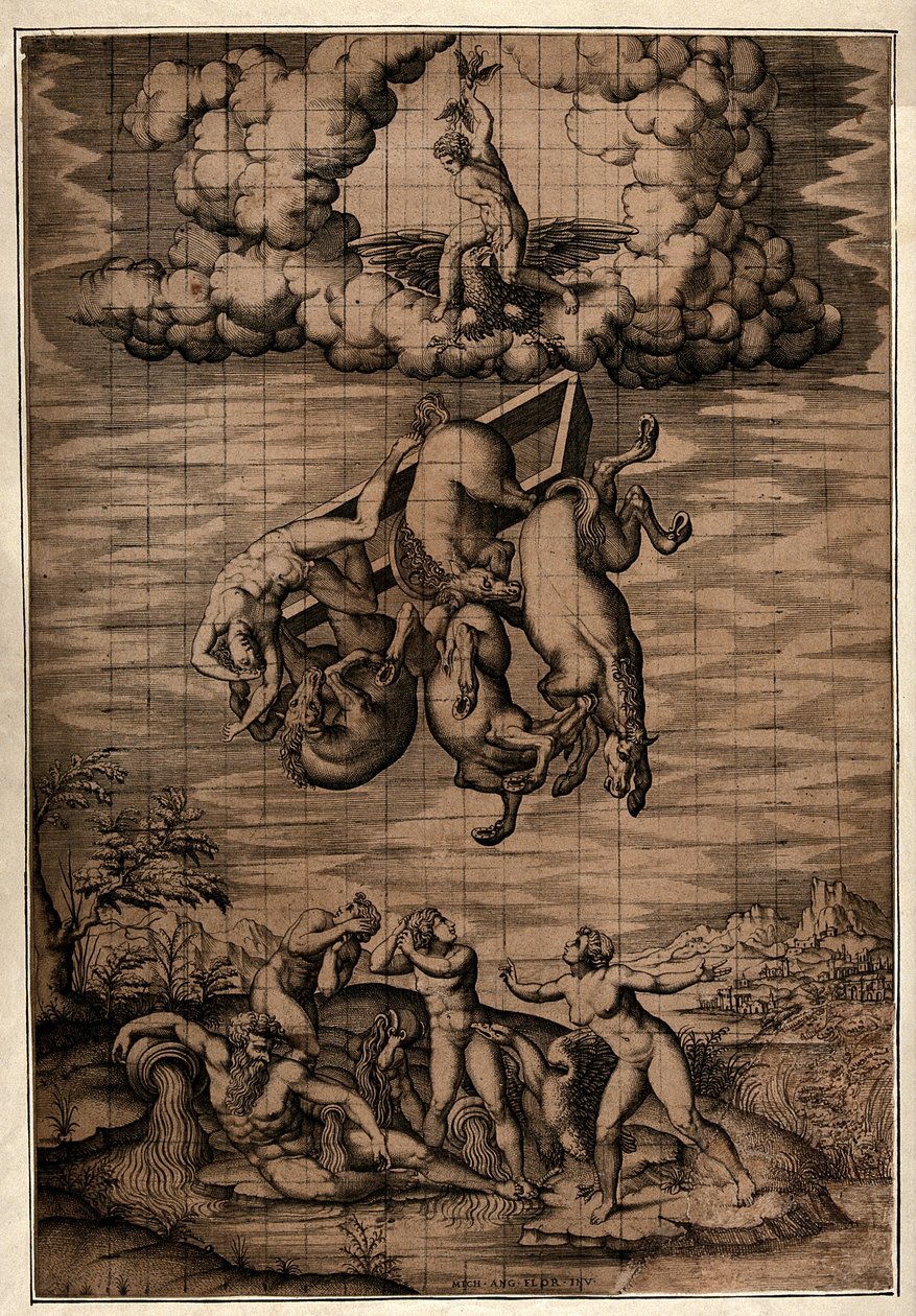 A queda de Phaeton de Michelangelo Buonarroti