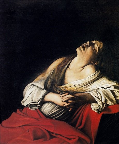 Madalena em êxtase de Michelangelo Merisi Caravaggio