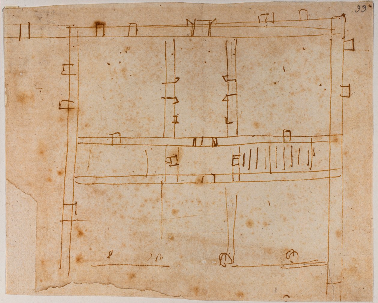 Planta da casa de Michelangelo Buonarroti