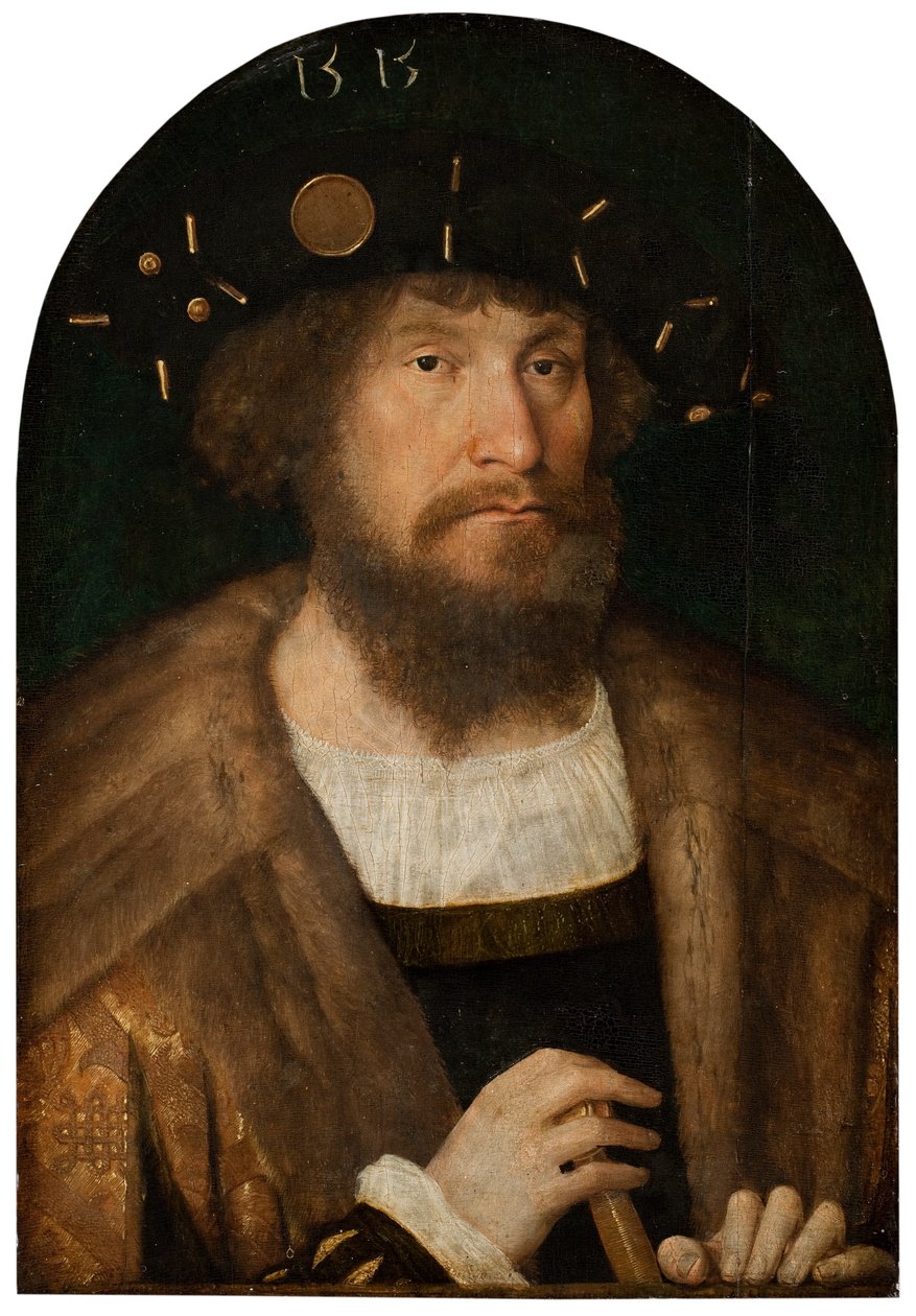 Retrato do rei dinamarquês Christian II, 151415 de Michiel Sittow