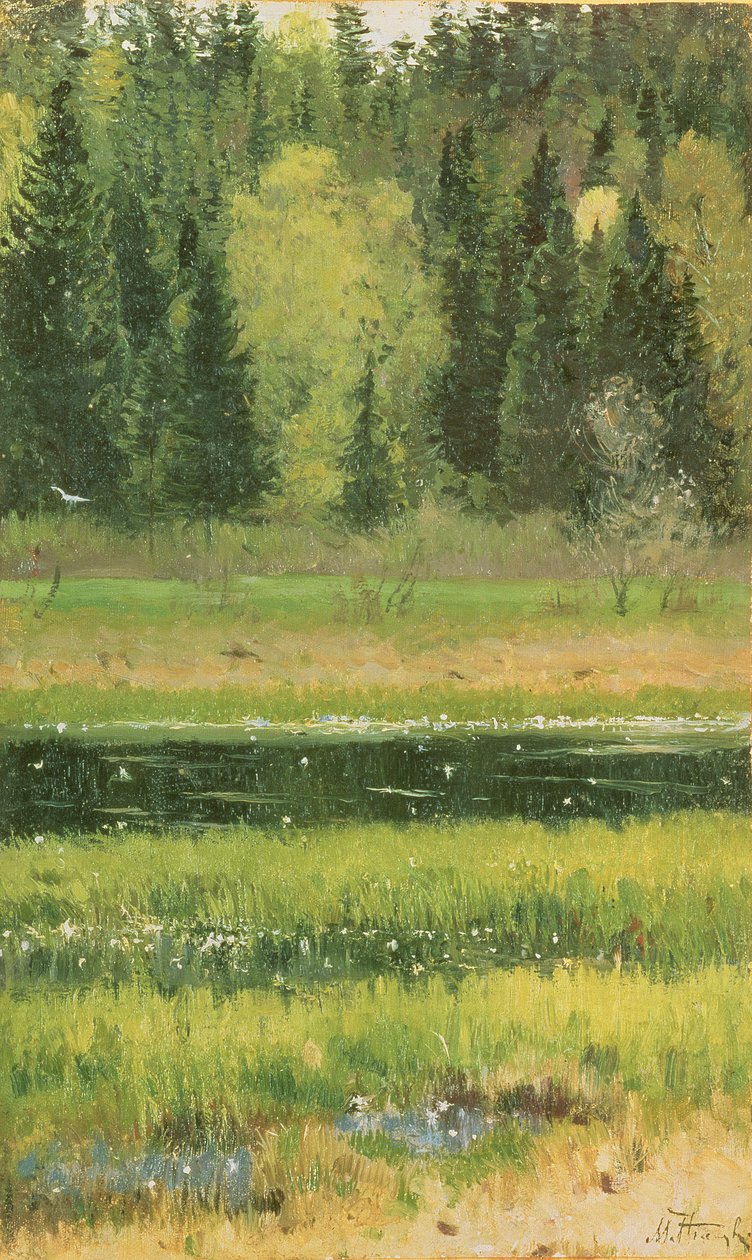 Paisagem, 1890 de Mikhail Vasilievich Nesterov