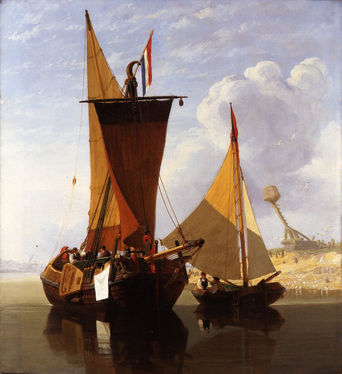 Barcos no Medway de Miles Edmund Cotman