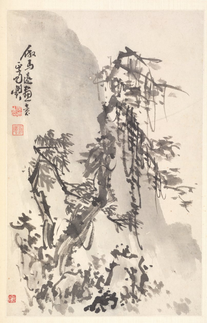 Paisagem à Maneira de Ma Yuan de Min Zhen