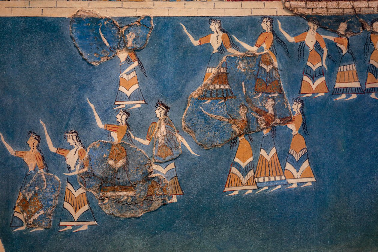 Bosque Sagrado e Dança Fresco de Minoan