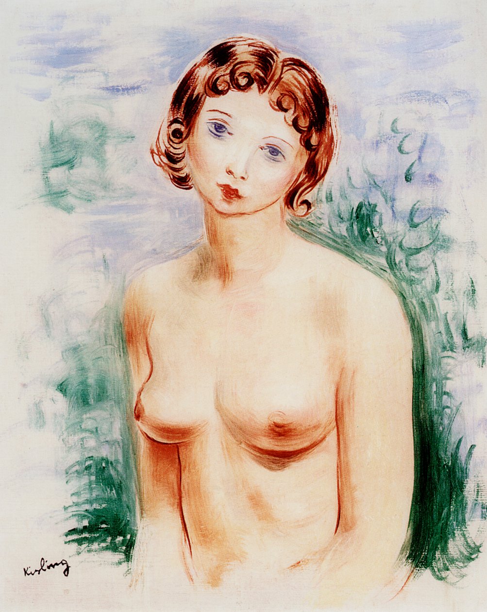 Nu feminino, século 20 de Moise Kisling