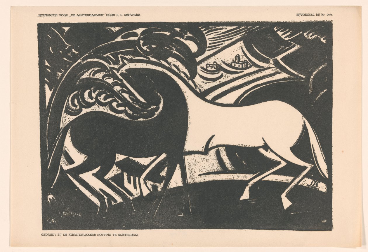 Dois cavalos de Mommie Schwarz