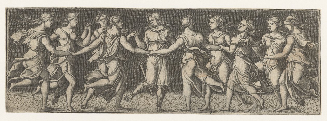 Apollo e as Musas de Monogrammist AC