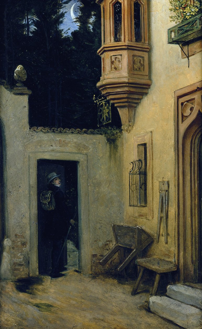 Adeus ao amanhecer de Moritz Ludwig von Schwind
