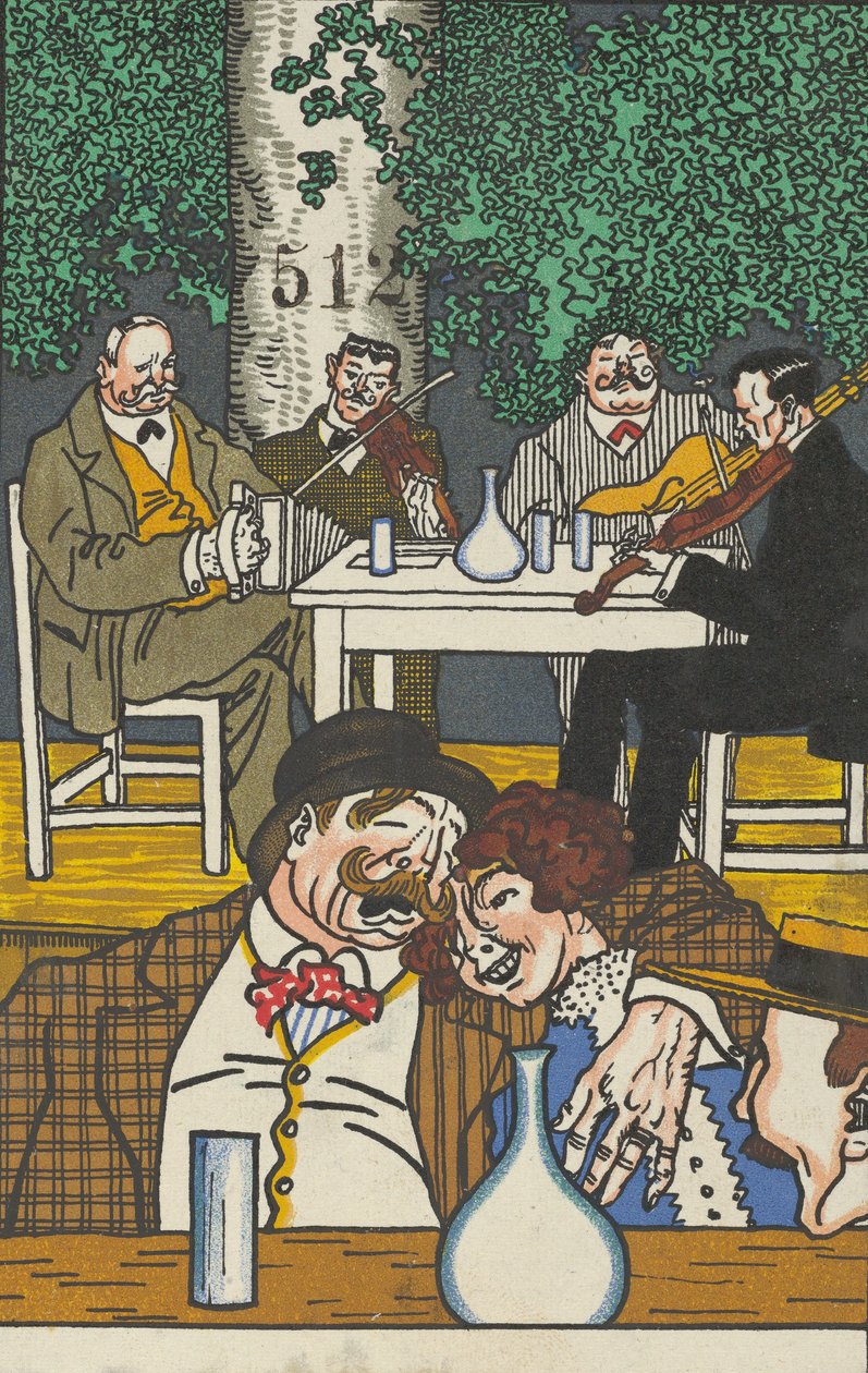 No Heuriger, 1911. de Moritz Jung