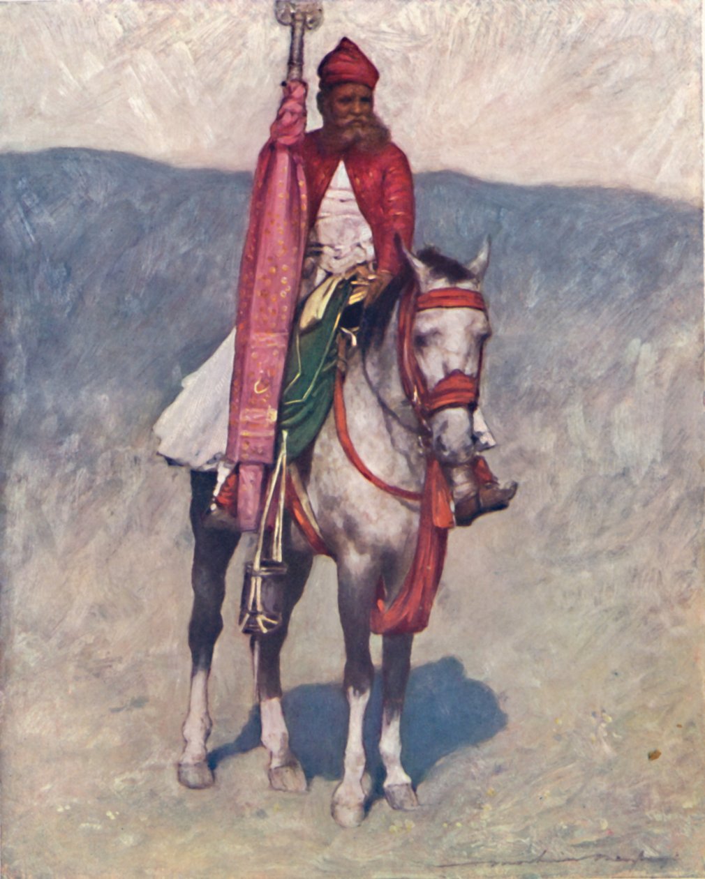 Um cavaleiro de Jaipur, 1903 de Mortimer L Menpes