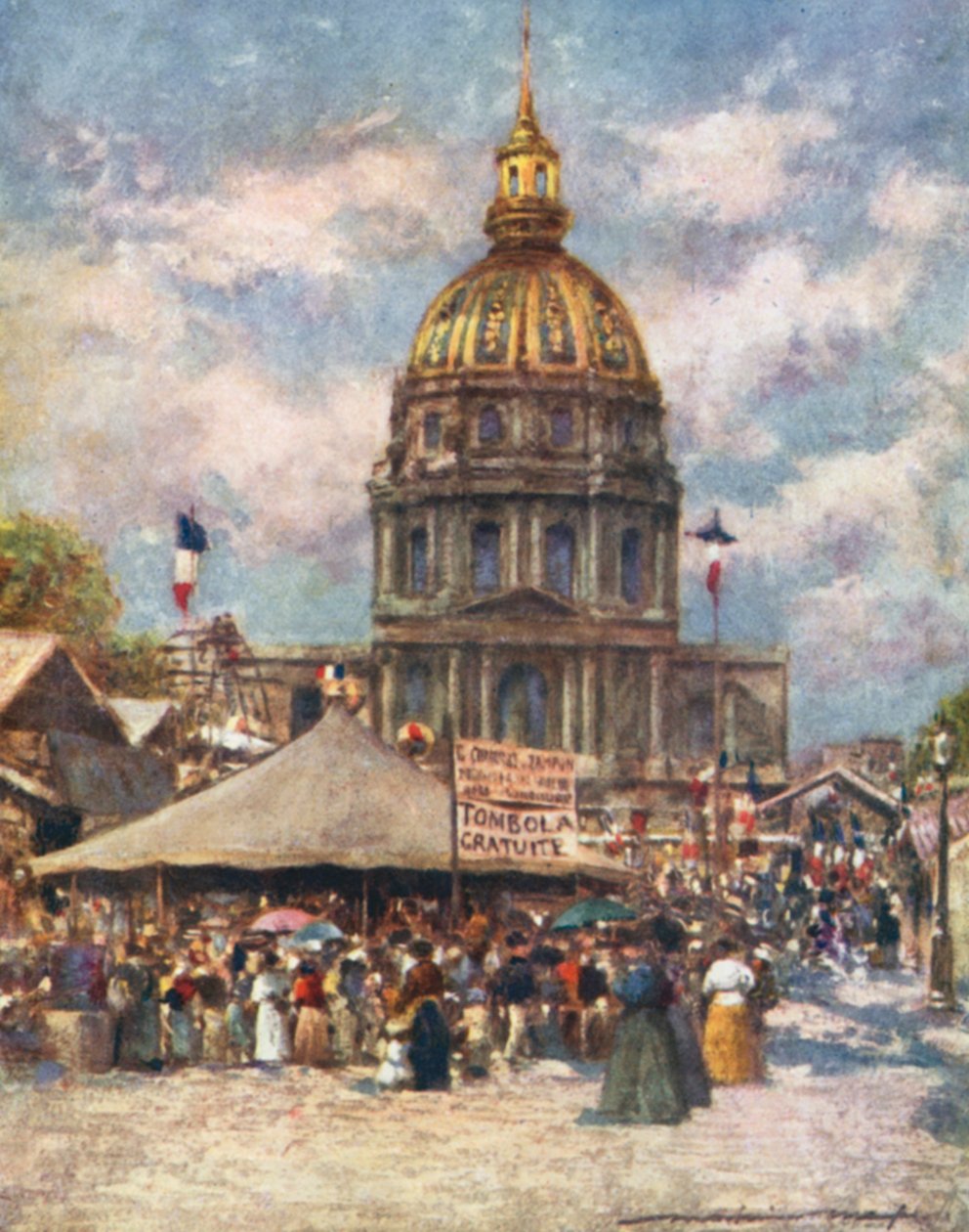 Hotel Des Invalides en Fete de Mortimer Ludington Menpes