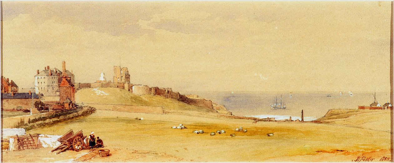 Tynemouth (bodycolour) de Myles Birket Foster