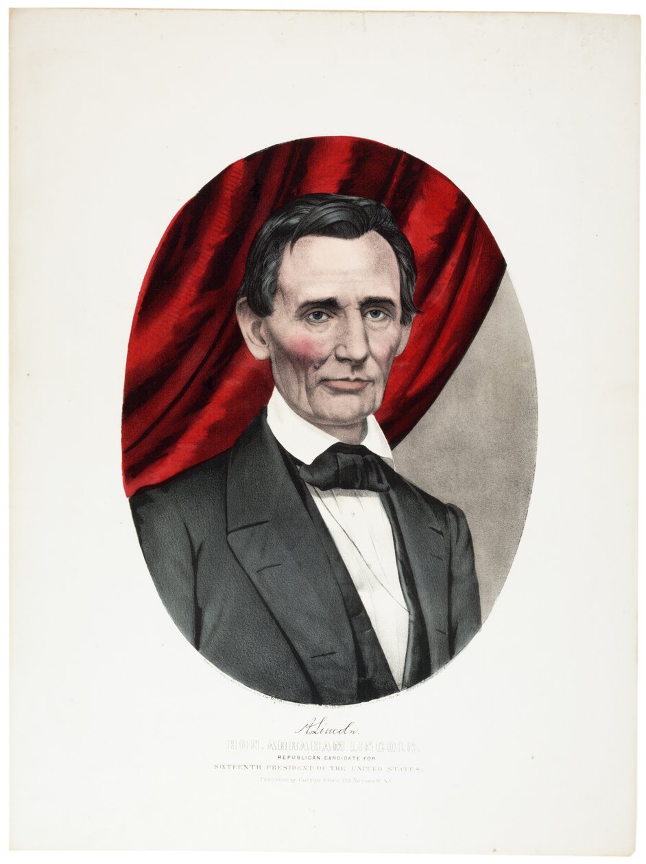 Abraham Lincoln, 1860 de N. and Ives, J.M. Currier