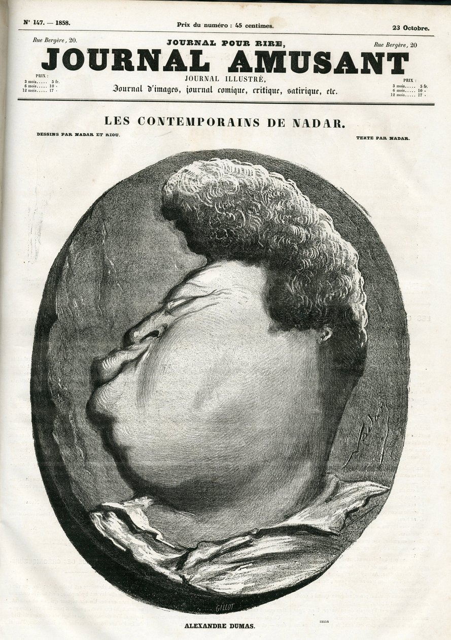 Capa do "The Fun Journal". de Nadar