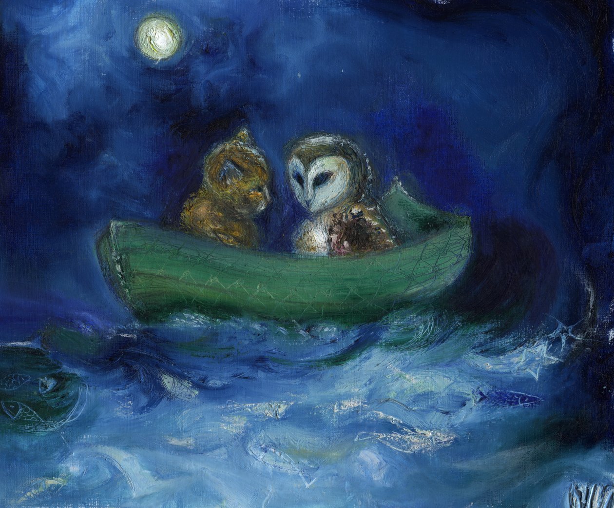 A coruja e o gatinho, 2014, de Nancy Moniz Charalambous