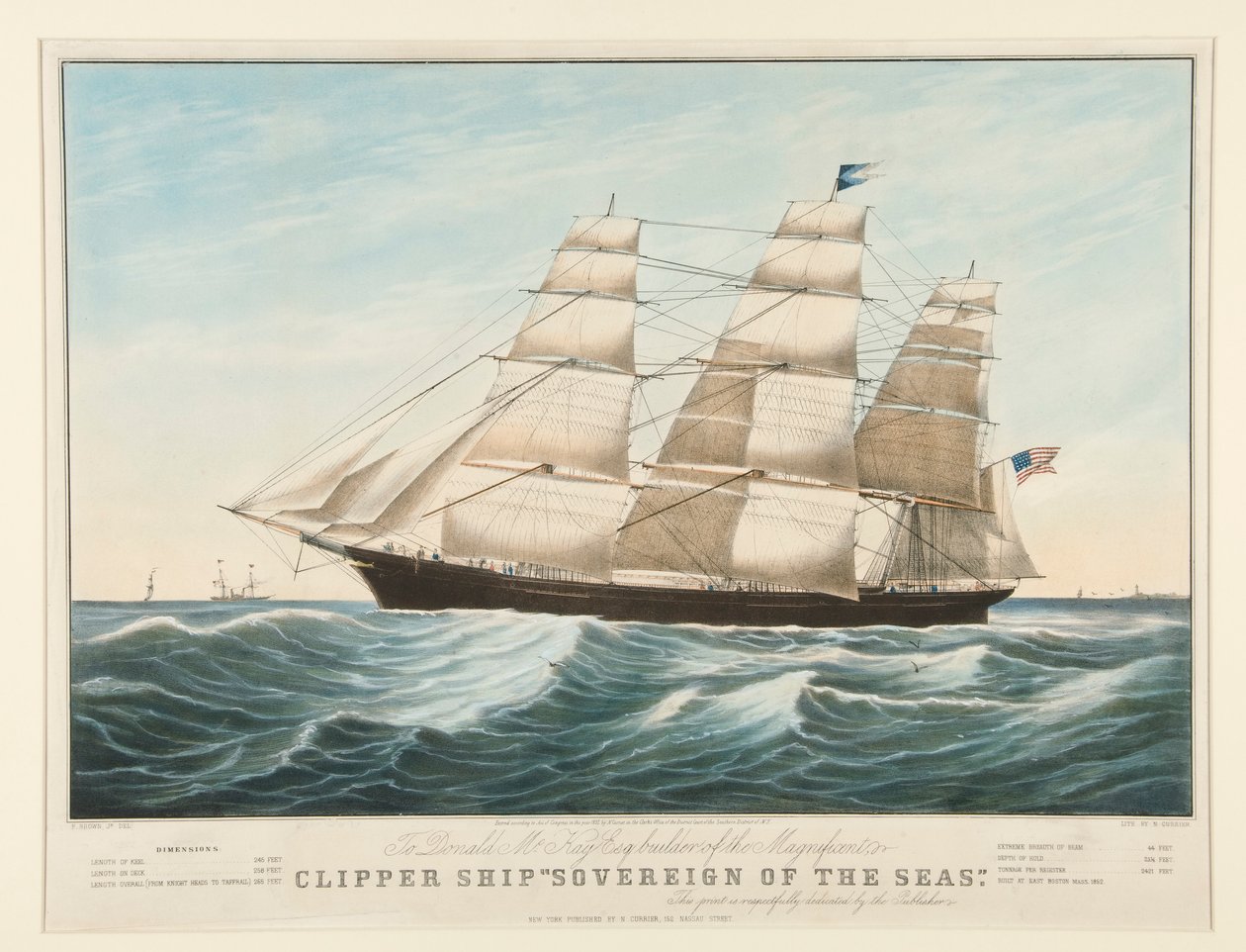 Navio Clipper de Nathaniel Currier