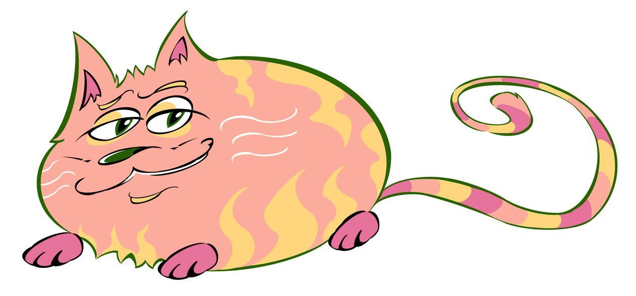 Curvy Cat - caricatura de Neale Osborne