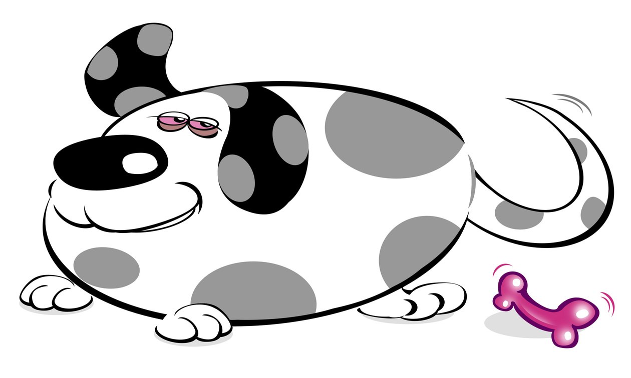 Cão Dotty - caricatura de Neale Osborne
