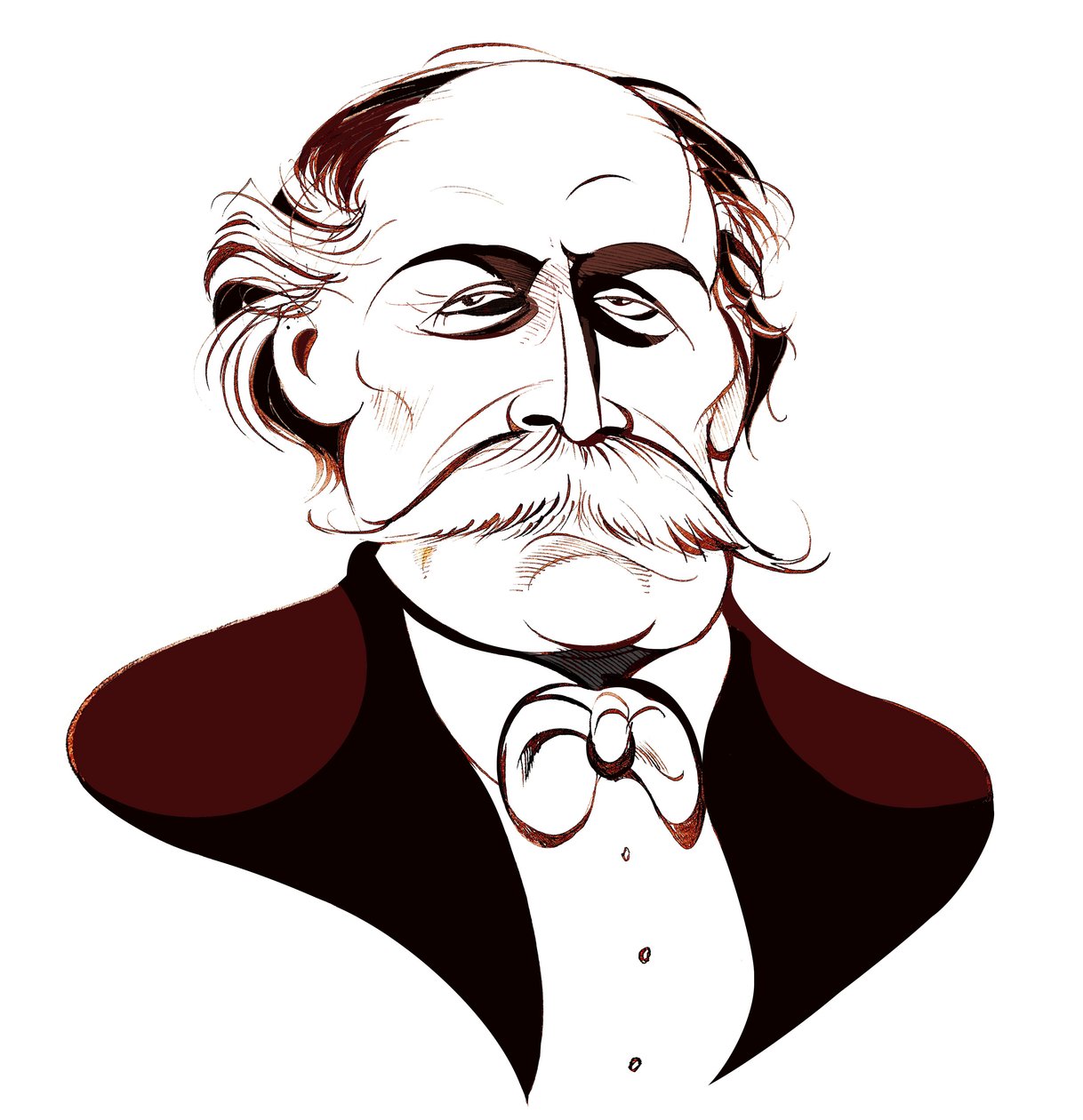 Jules Massenet - caricatura de Neale Osborne