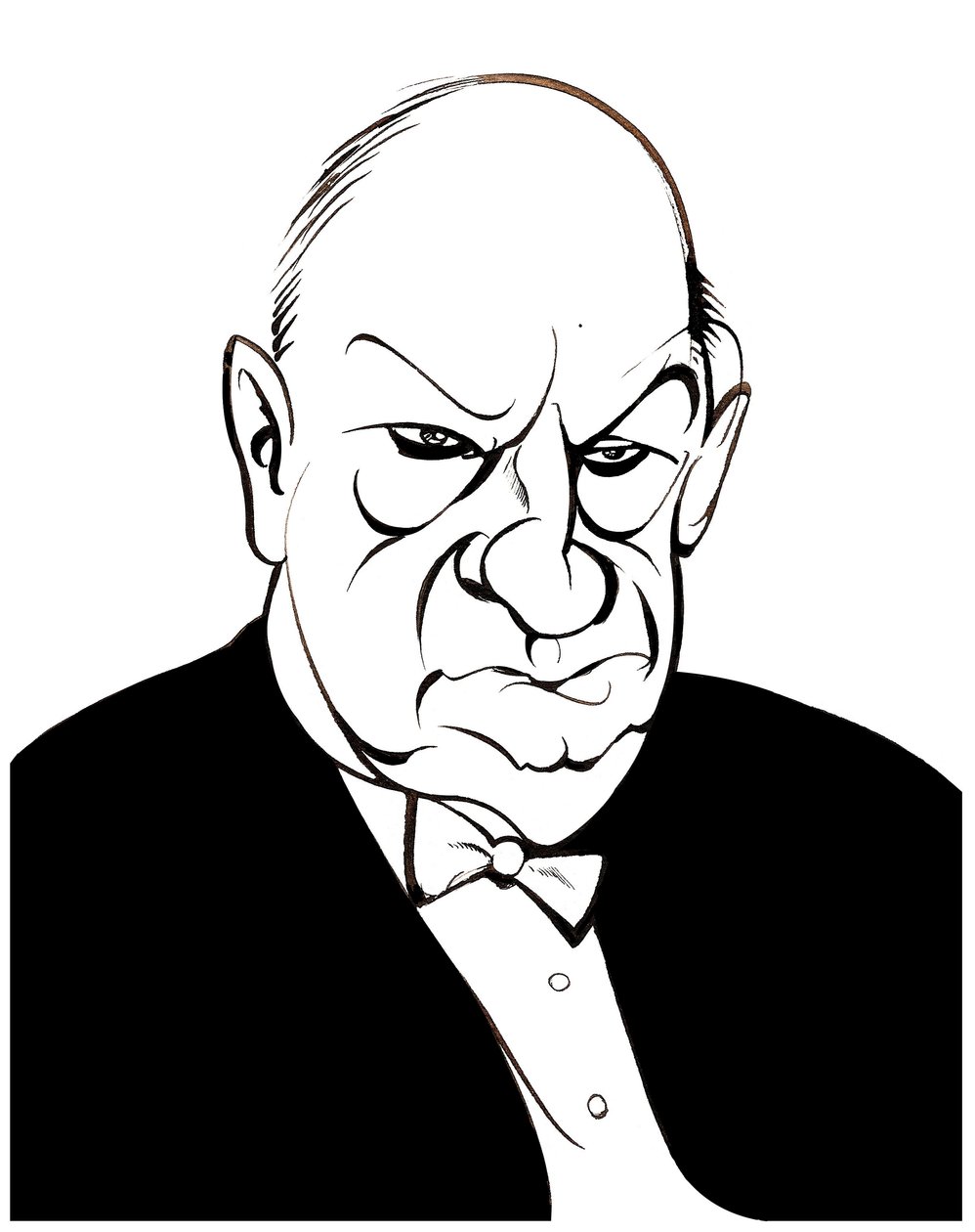 Paul Hindemith - caricatura de Neale Osborne