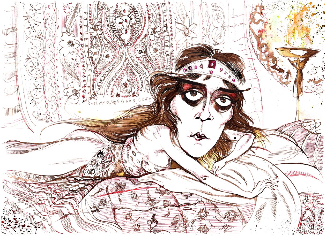 Theda Bara como Cleopatra de Neale Osborne