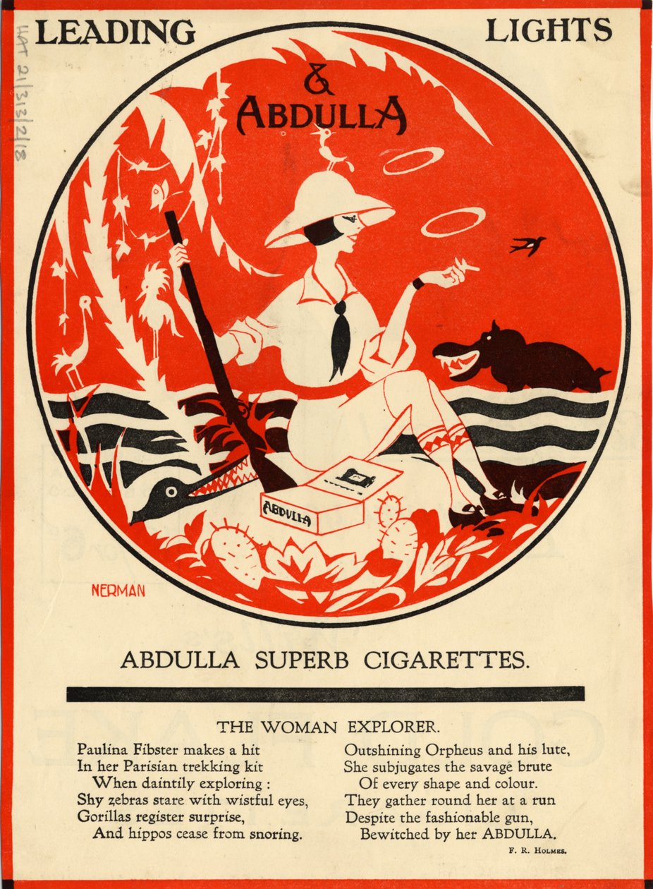 Cigarros Abdulla, década de 1920 de Nerman