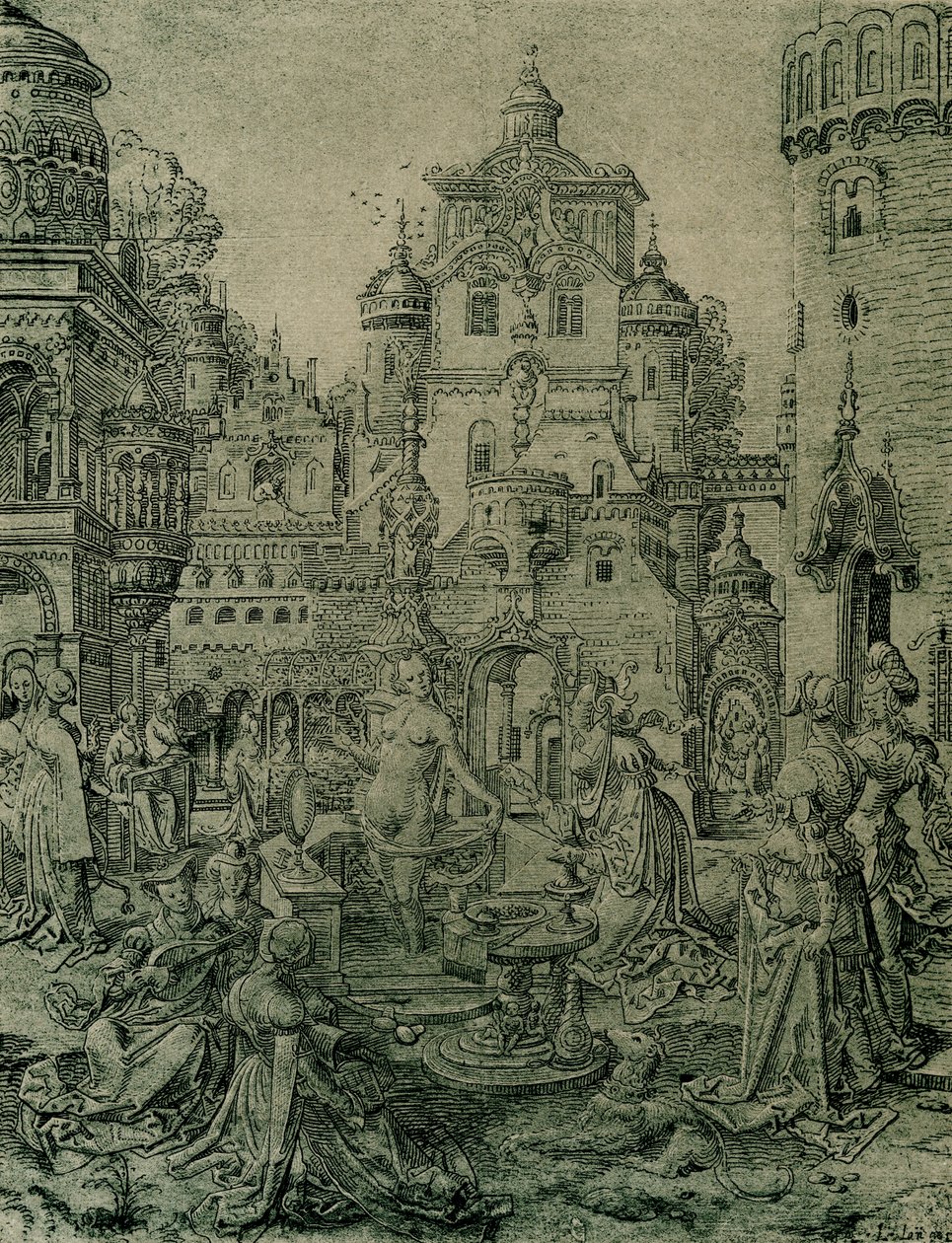 Banho de Bathsheba de Netherlandish School