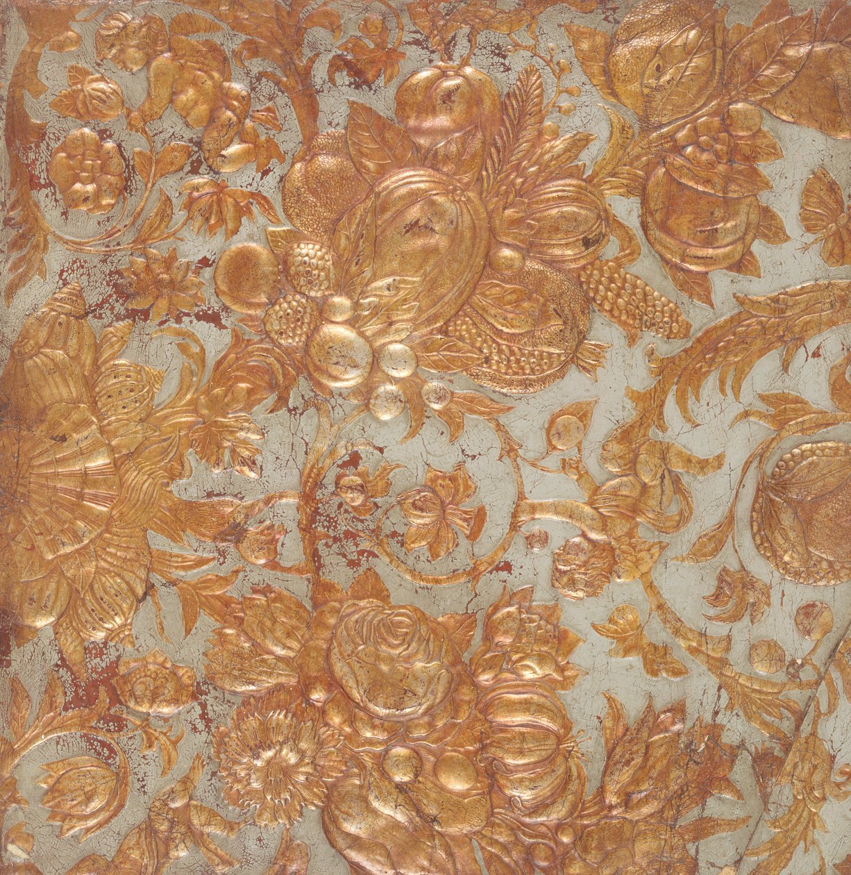 Papel de parede dourado (couro) de Netherlandish School