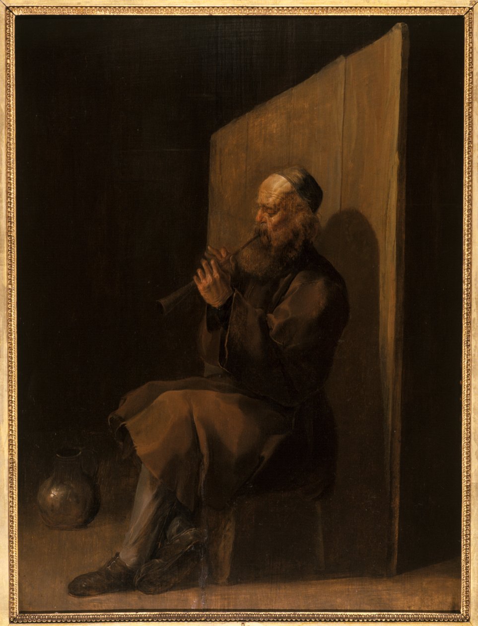 Velho flautista de Netherlandish School