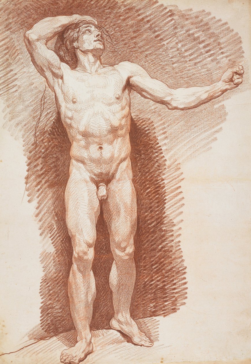 Nu masculino ereto de Nicholas Bernard Lépicié