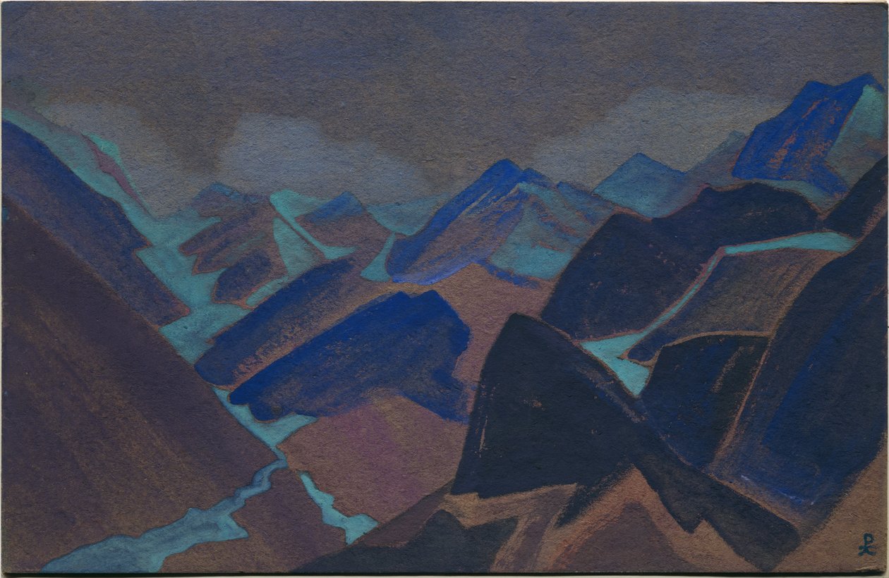 Geleiras de Lahul, 1936 de Nicholas Roerich