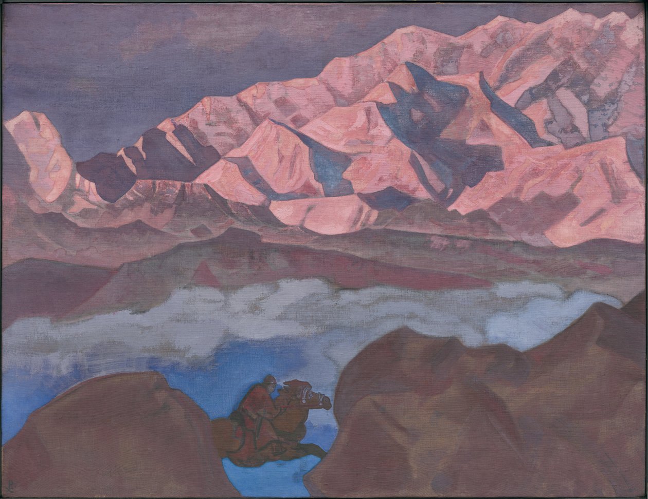 Aquele que apressa, série "His Country", 1924 de Nicholas Roerich