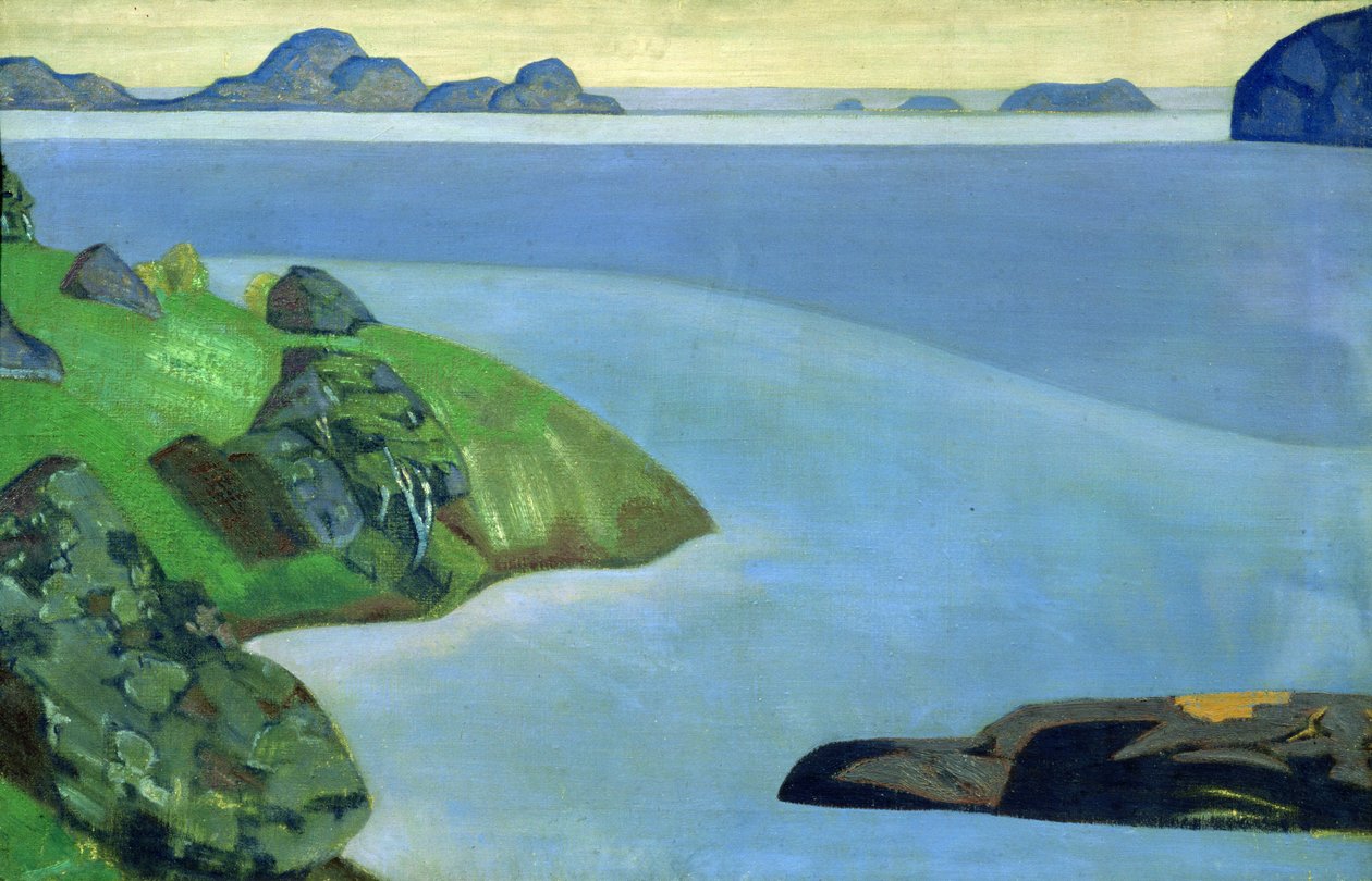 Paisagem costeira rochosa de Nicholas Roerich