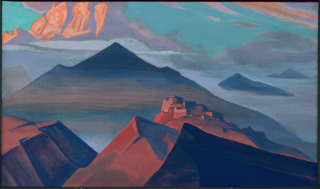 Tent Mountain, série "Montanhas Sagradas", 1933 de Nicholas Roerich