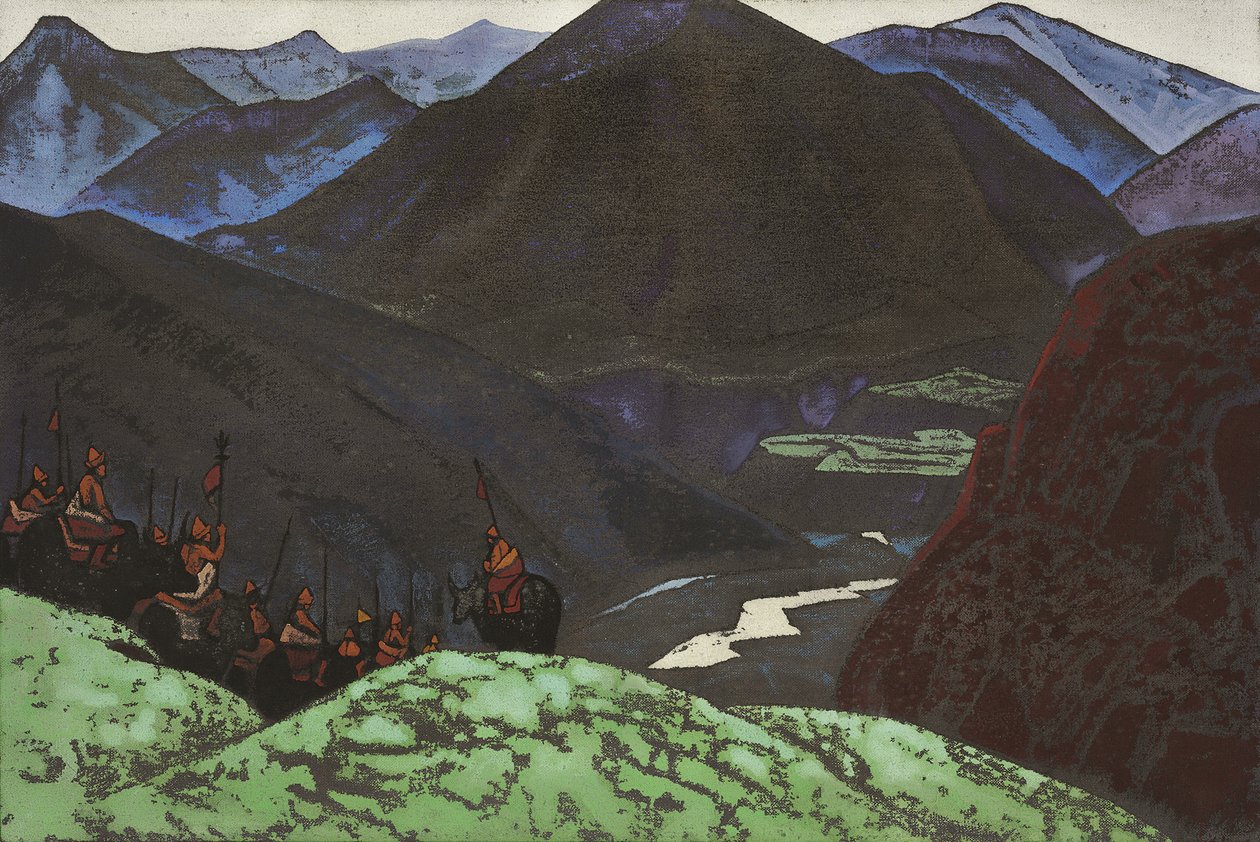 O anfitrião de Gesar Khan, 1931 de Nicholas Roerich